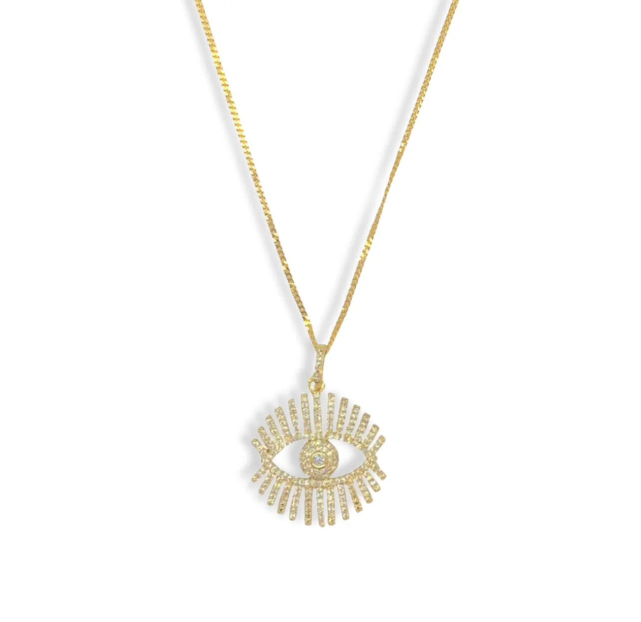 ILLUMINATED CRYSTAL EYE necklace