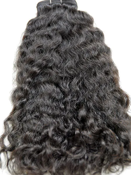 Indian Remy Kinky Wave Human Hair Extensions - Wefted Hair 18"