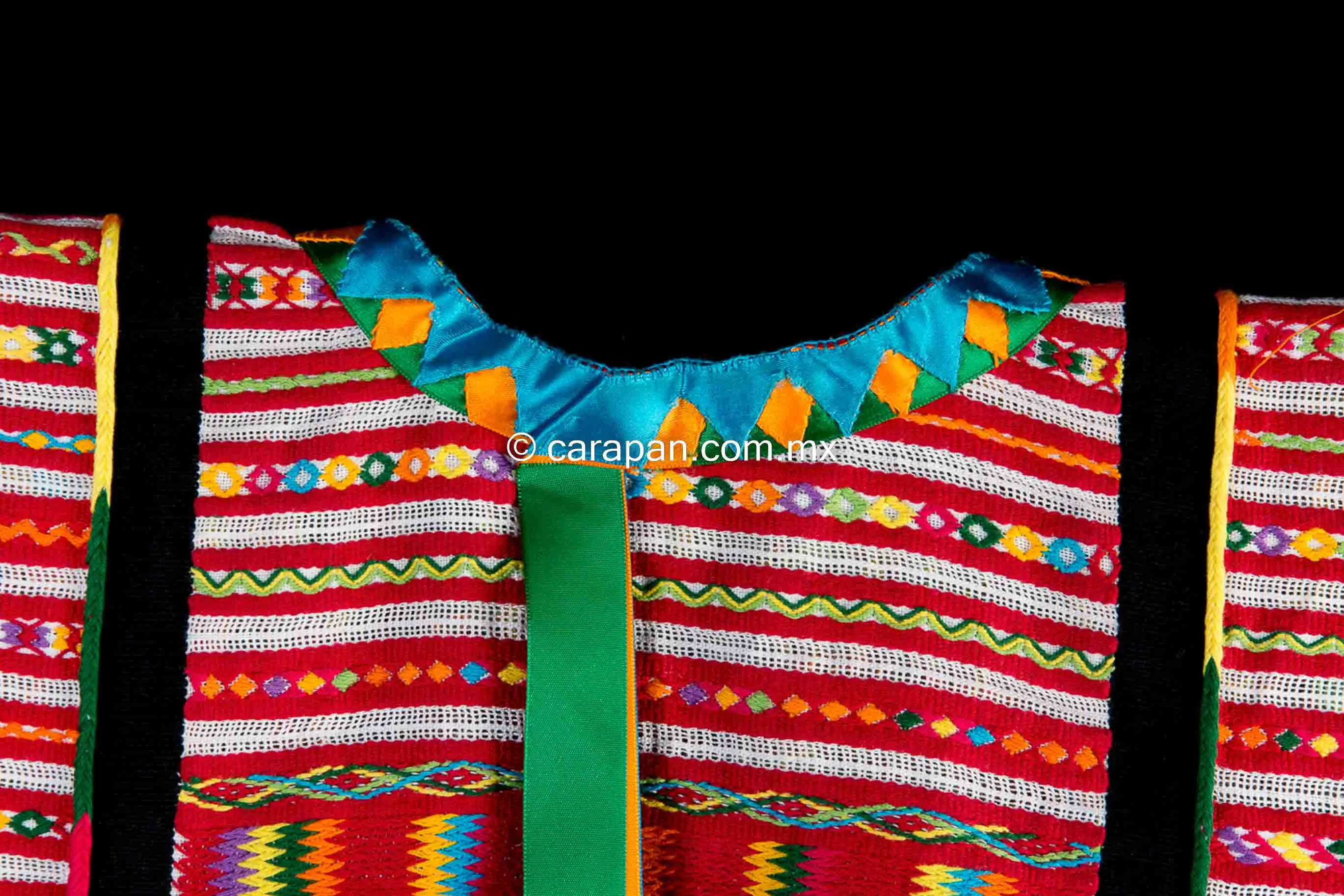 Indigenous Huipil Dress Triqui Textile Backstrap Loomed in Oaxaca