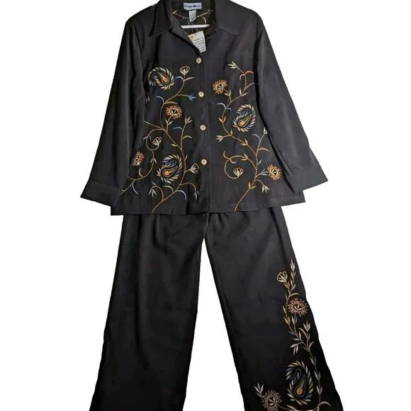 Indigo Moon 2 Piece Outfit Pants And Jacket NWT Sz10 see photos for measurements