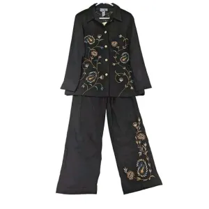 Indigo Moon 2 Piece Outfit Pants And Jacket NWT Sz10 see photos for measurements