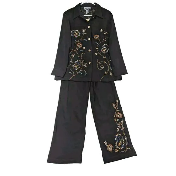 Indigo Moon 2 Piece Outfit Pants And Jacket NWT Sz10 see photos for measurements
