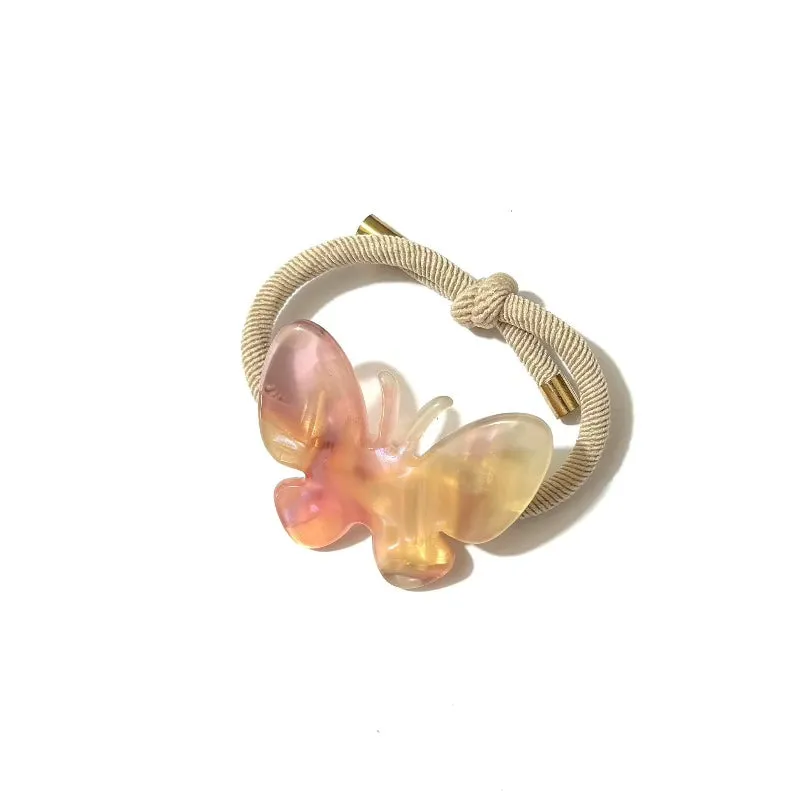 Iridescent Butterfly Shadow Hair Scrunchie