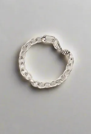 Johnny Was Silver Snake S-Hook Chunky Bracelet CJ60824