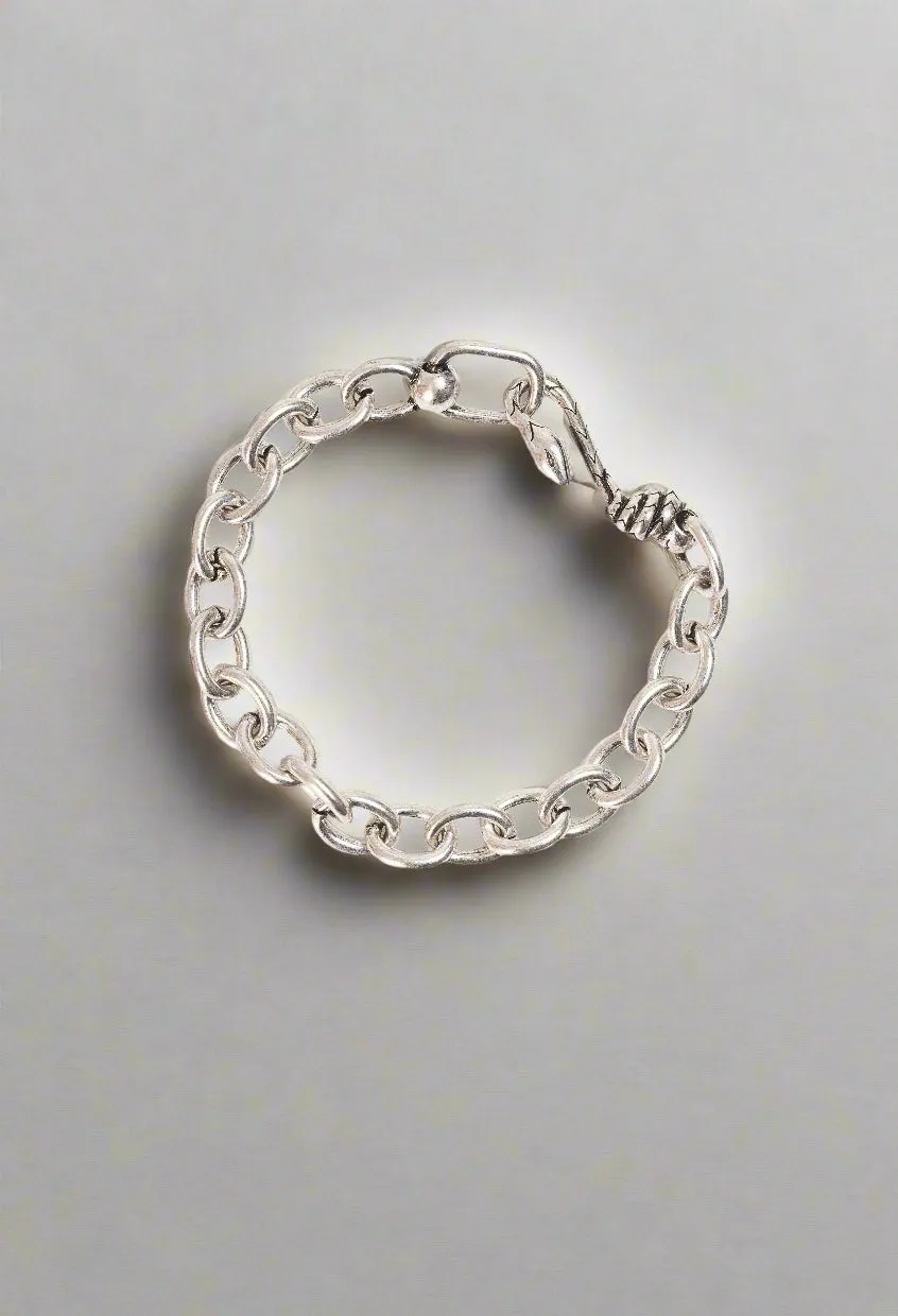 Johnny Was Silver Snake S-Hook Chunky Bracelet CJ60824