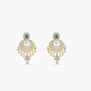 Josie Nakshatra CZ Chandbali Earrings