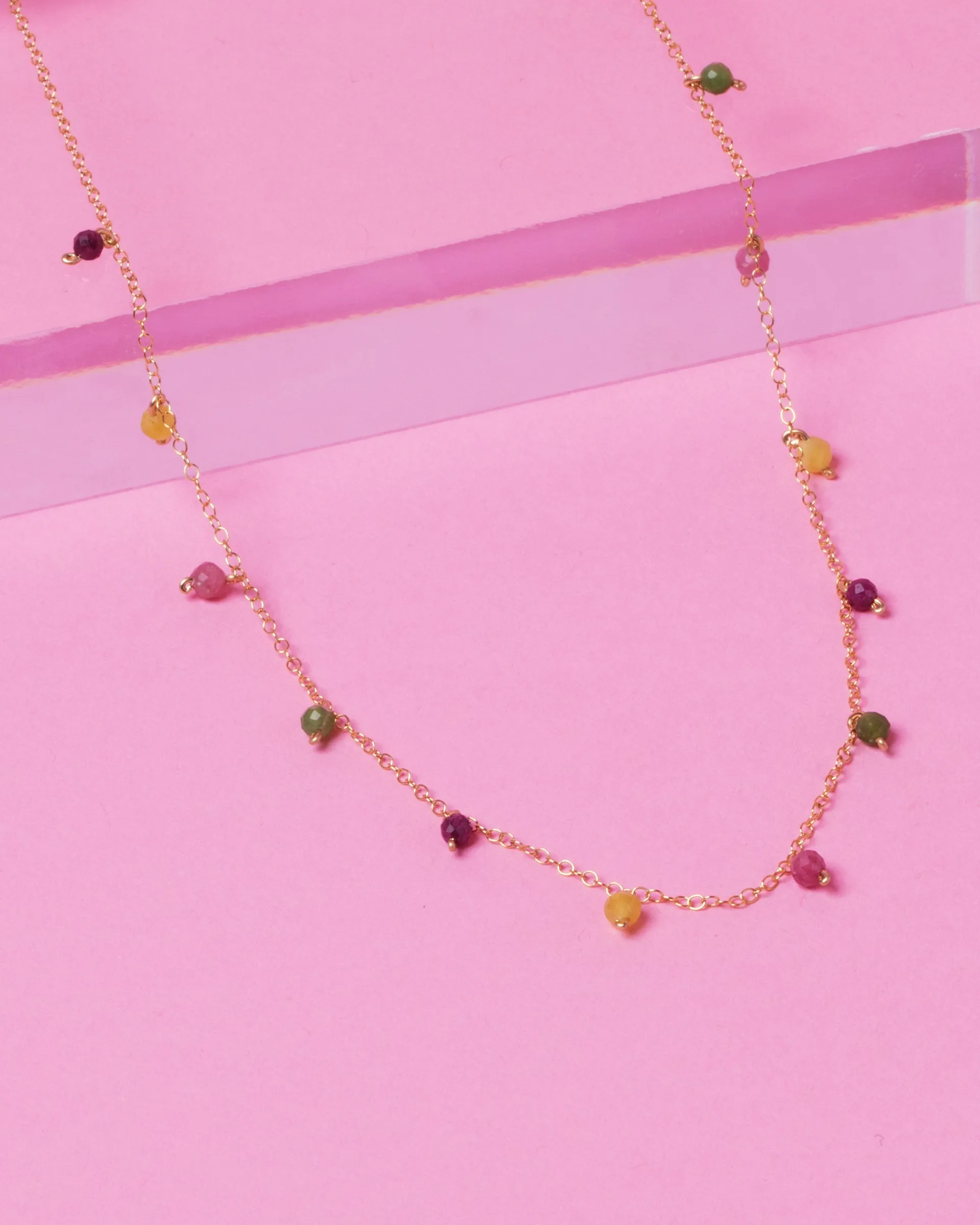 JUICY FRUIT DAINTY 14K GOLD FILLED NECKLACE