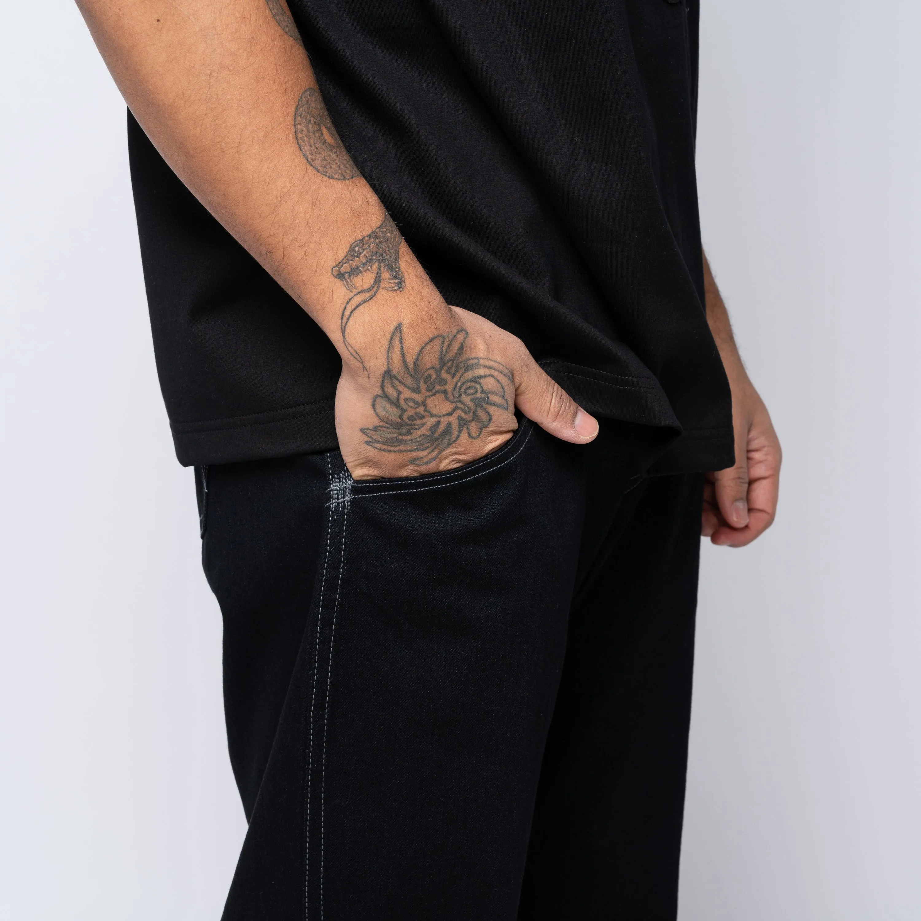 JWM x Levi's Wide Leg Denim Pant Black WO-P901-100
