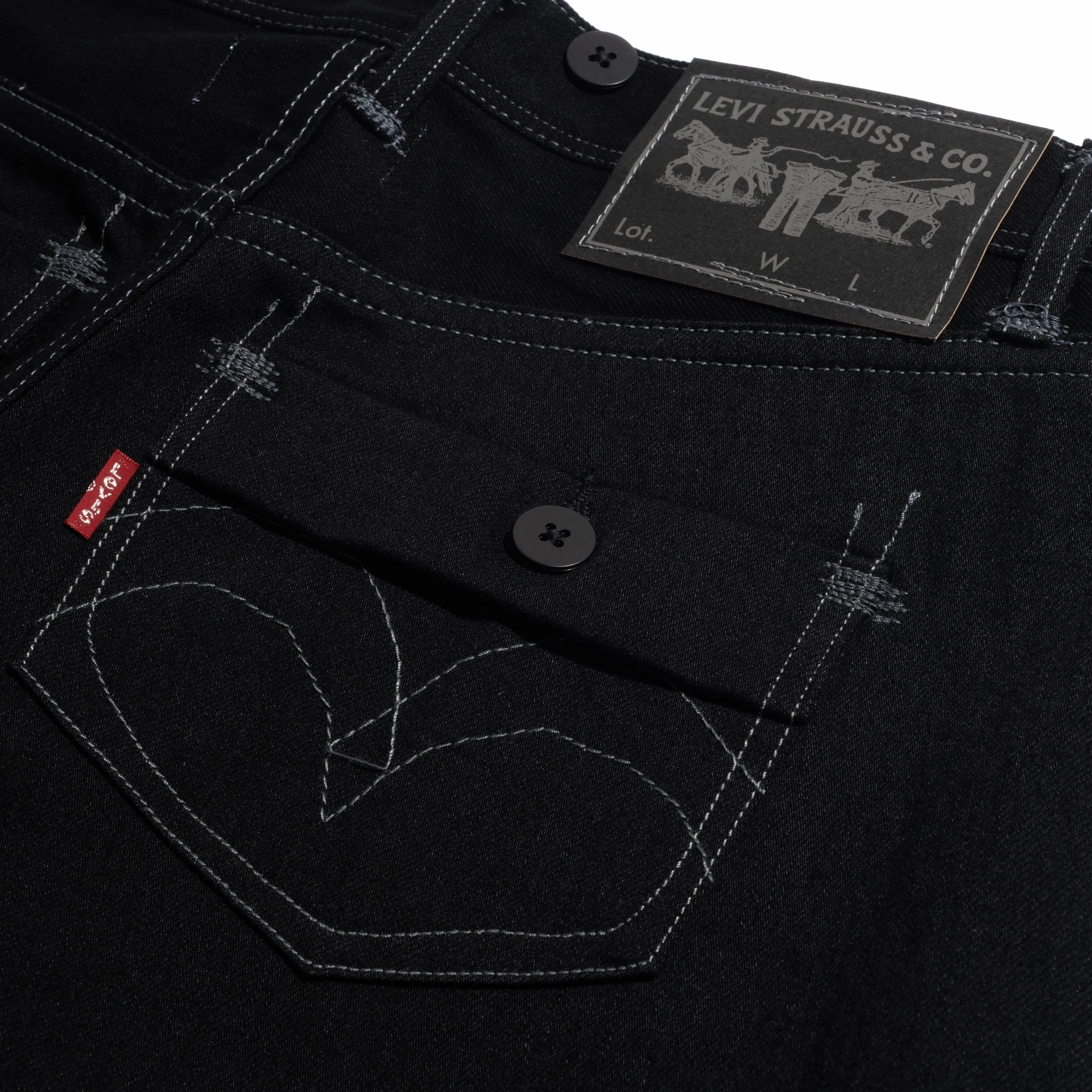 JWM x Levi's Wide Leg Denim Pant Black WO-P901-100