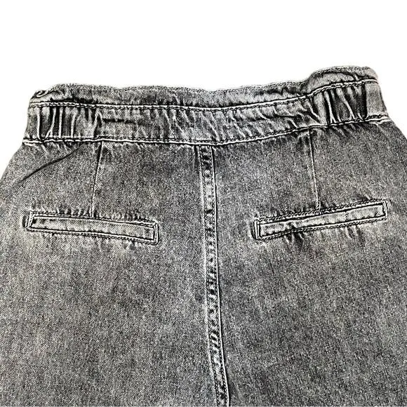 KanCan Women's High Rise 90s Slouch Acid Wash Black Jeans Size 25 Distressed Y2K