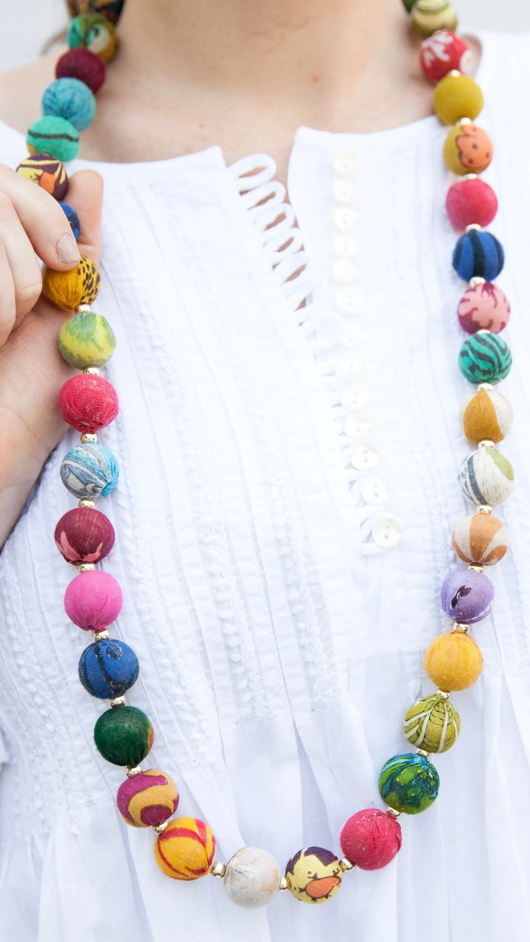 Kantha Necklace - Garland Style