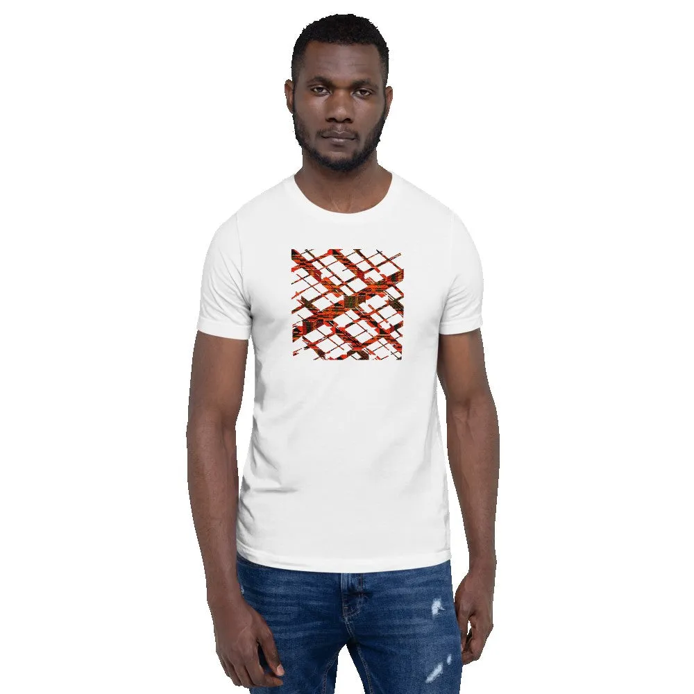 Kente Crossing African Print Color Short-Sleeve Unisex T-Shirt