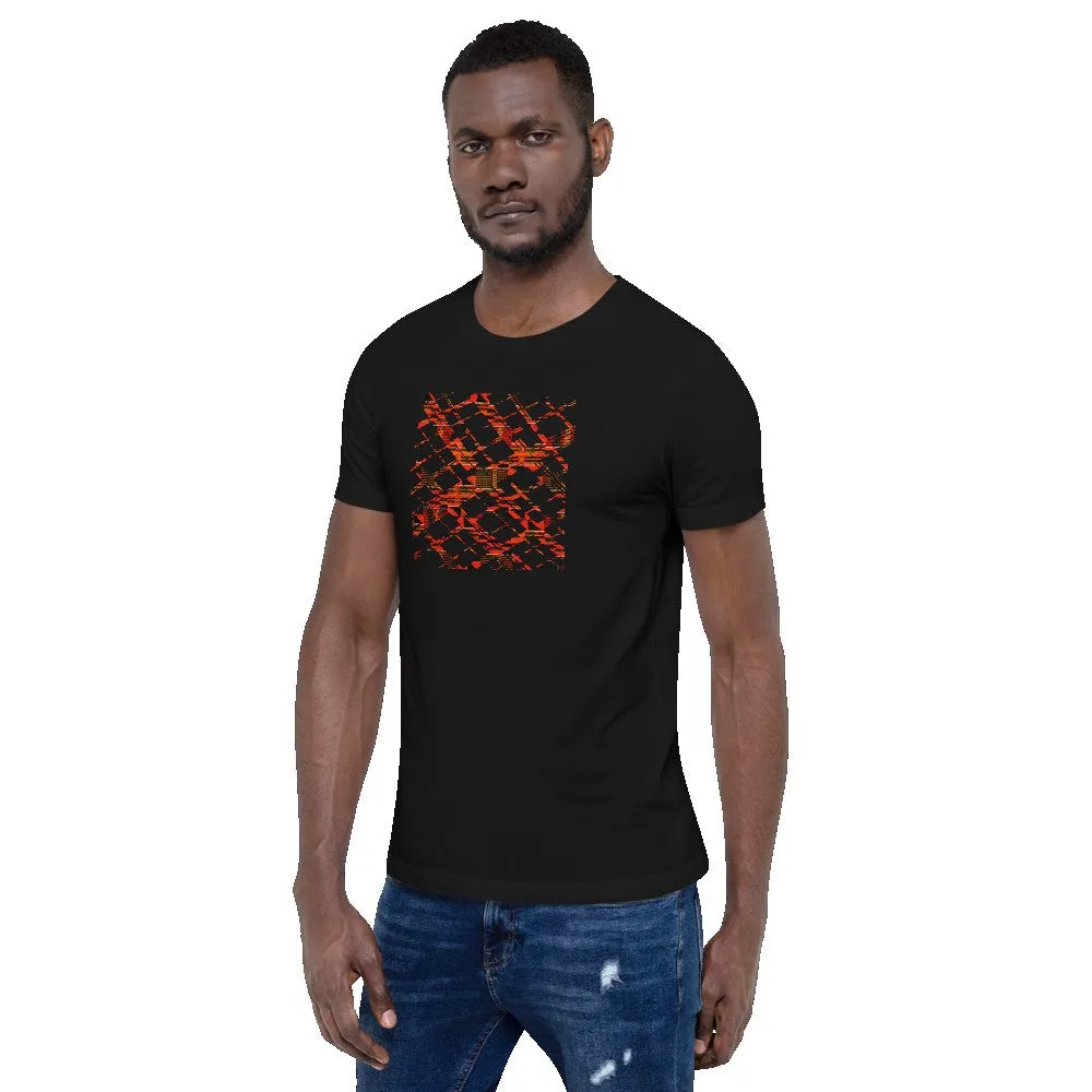 Kente Crossing African Print Color Short-Sleeve Unisex T-Shirt