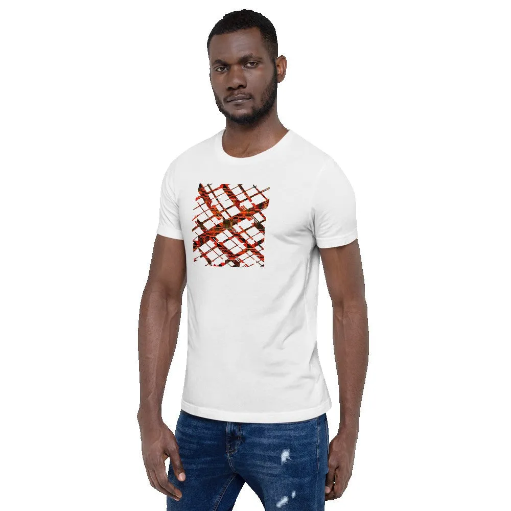Kente Crossing African Print Color Short-Sleeve Unisex T-Shirt