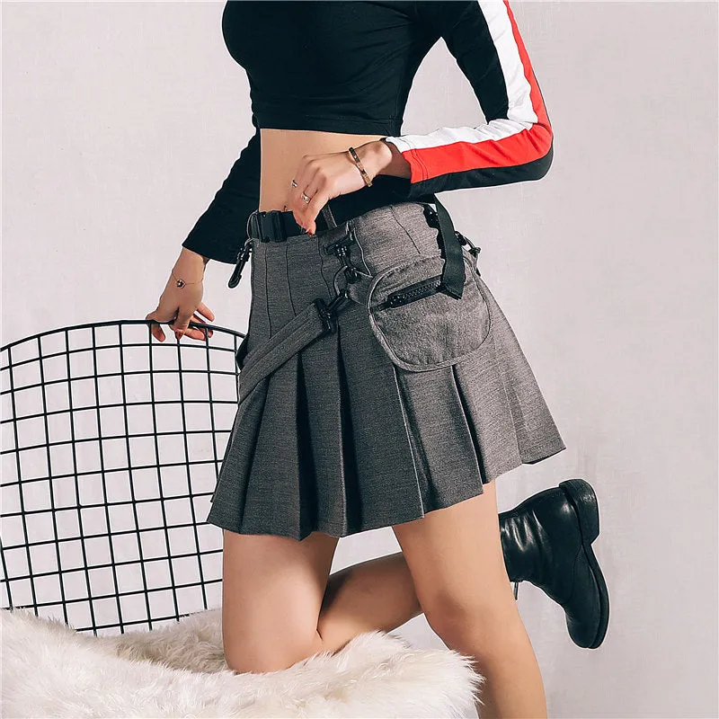 [@kimiperi] “RETRO POCKET” PLEATED SKIRT K022601REVIEW