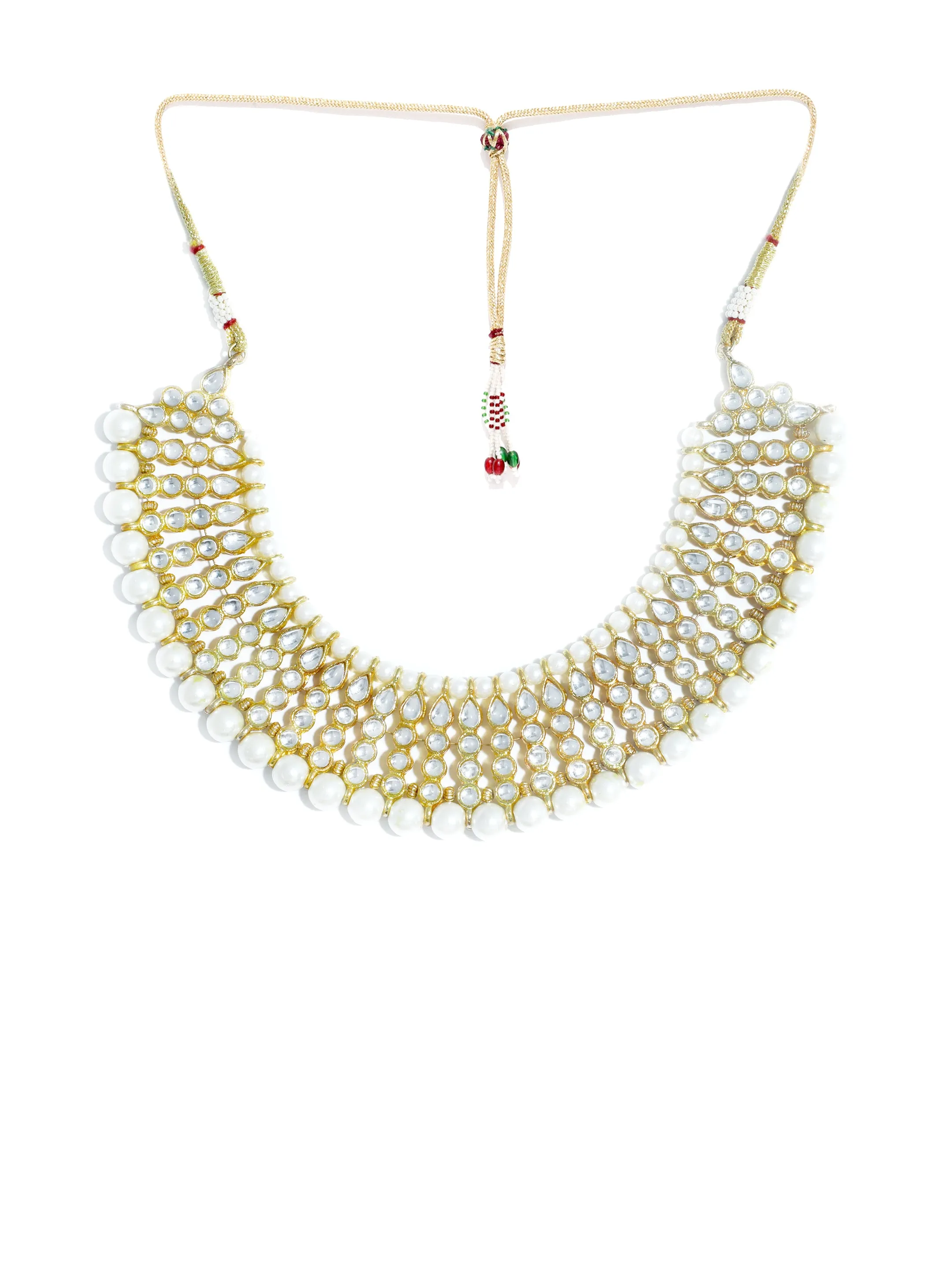 Kundan White Choker Necklace Set
