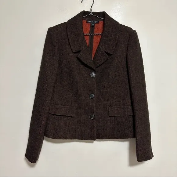Lafayette 148 Virgin Wool Tweed Suit Skirt Set