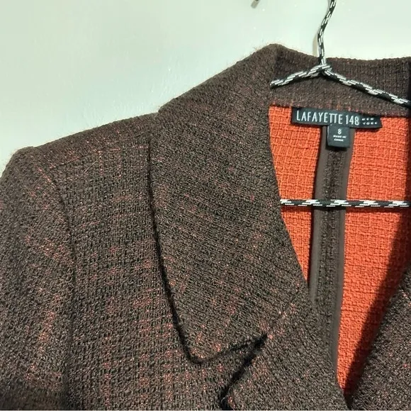 Lafayette 148 Virgin Wool Tweed Suit Skirt Set