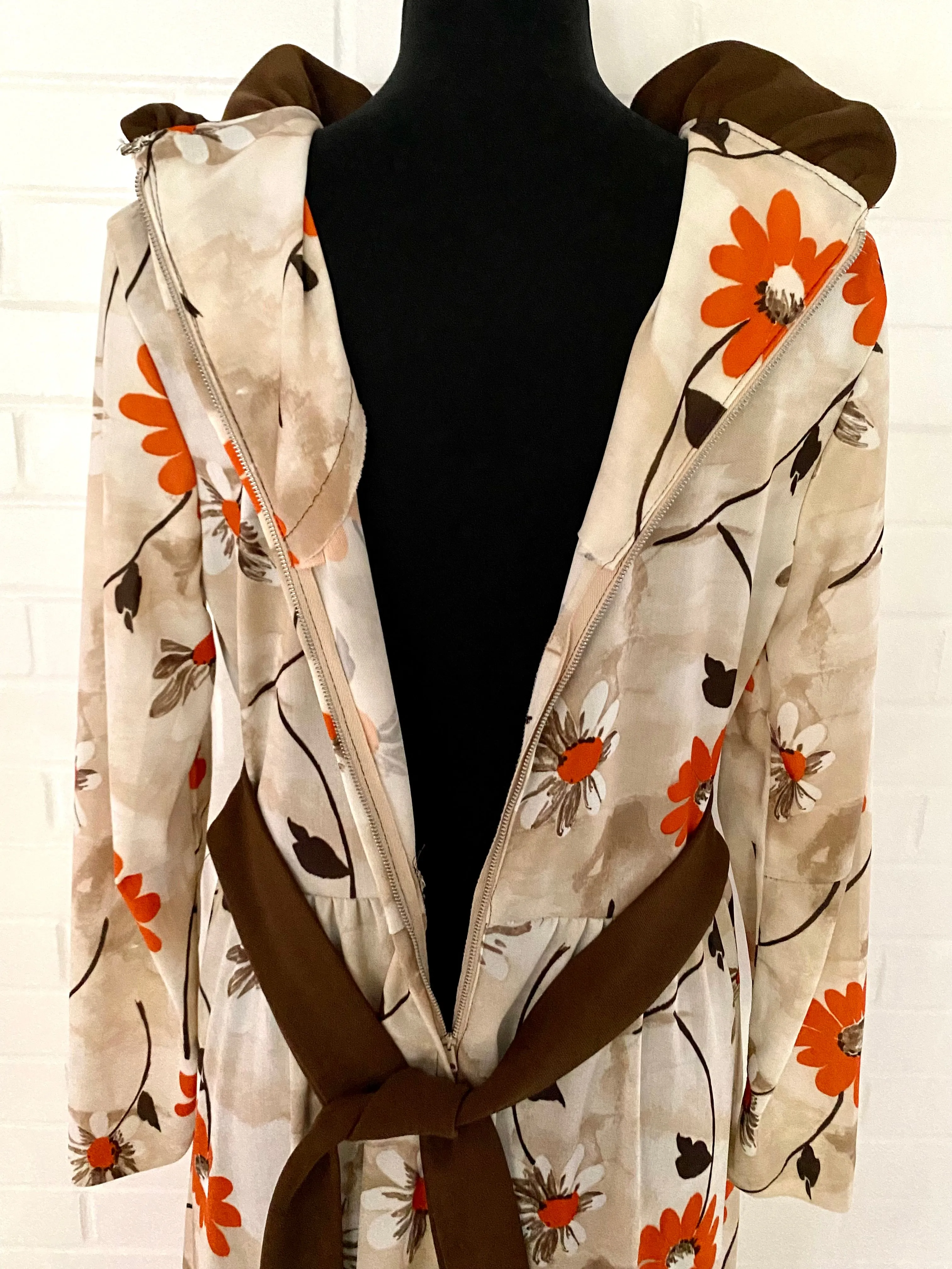 Late 60s/ Early 70s Flowered Maxi Dress
