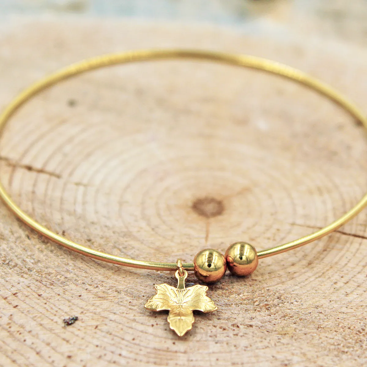 Leaf Charm Bracelet