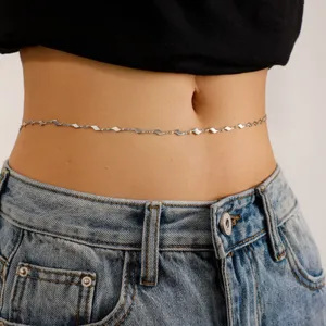 Leaf Diamond Belly Waist Chain
