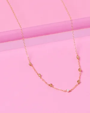 LEAH'S PERIDOT AND PEARL CARMELLA NECKLACE