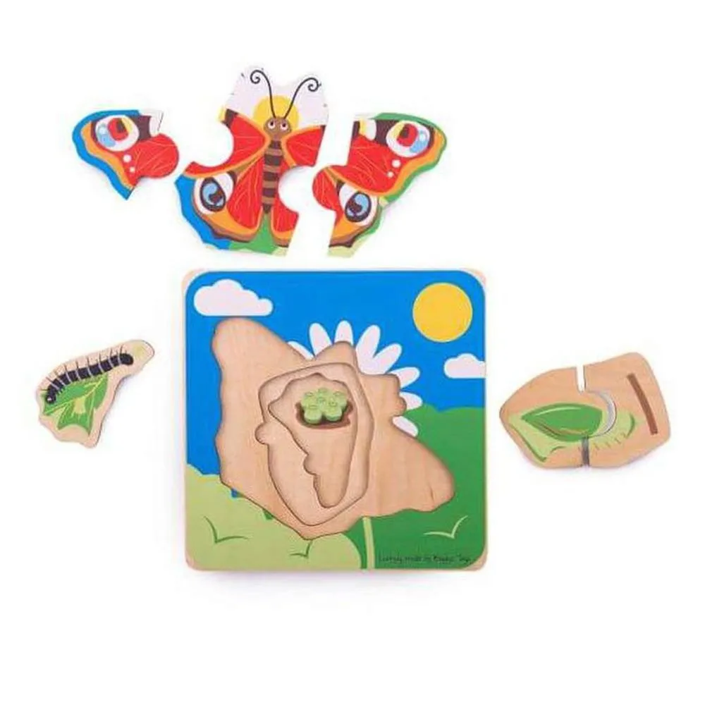 Lifecycle Layer Puzzle - Butterfly