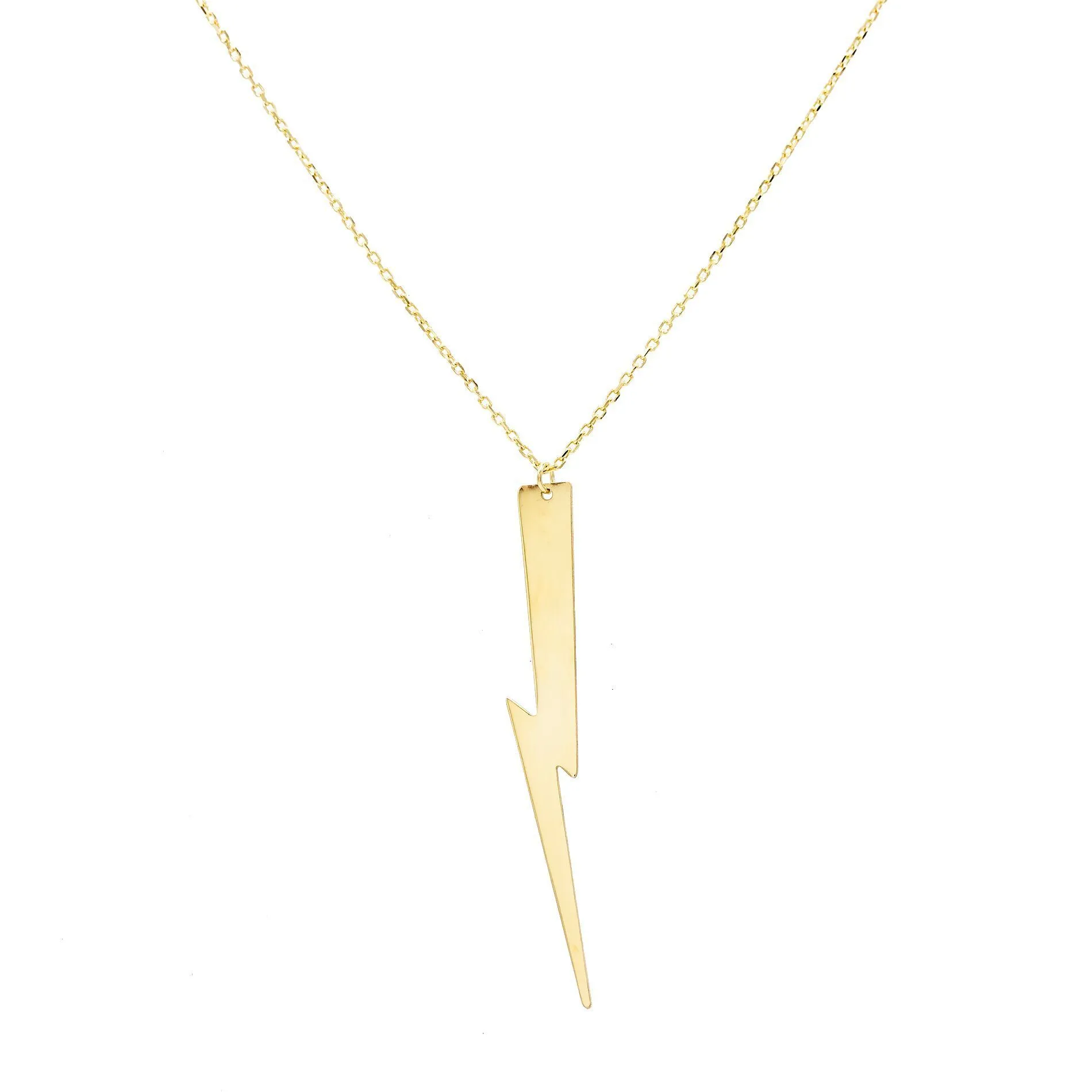 Lightning Bolt Pendant Necklace