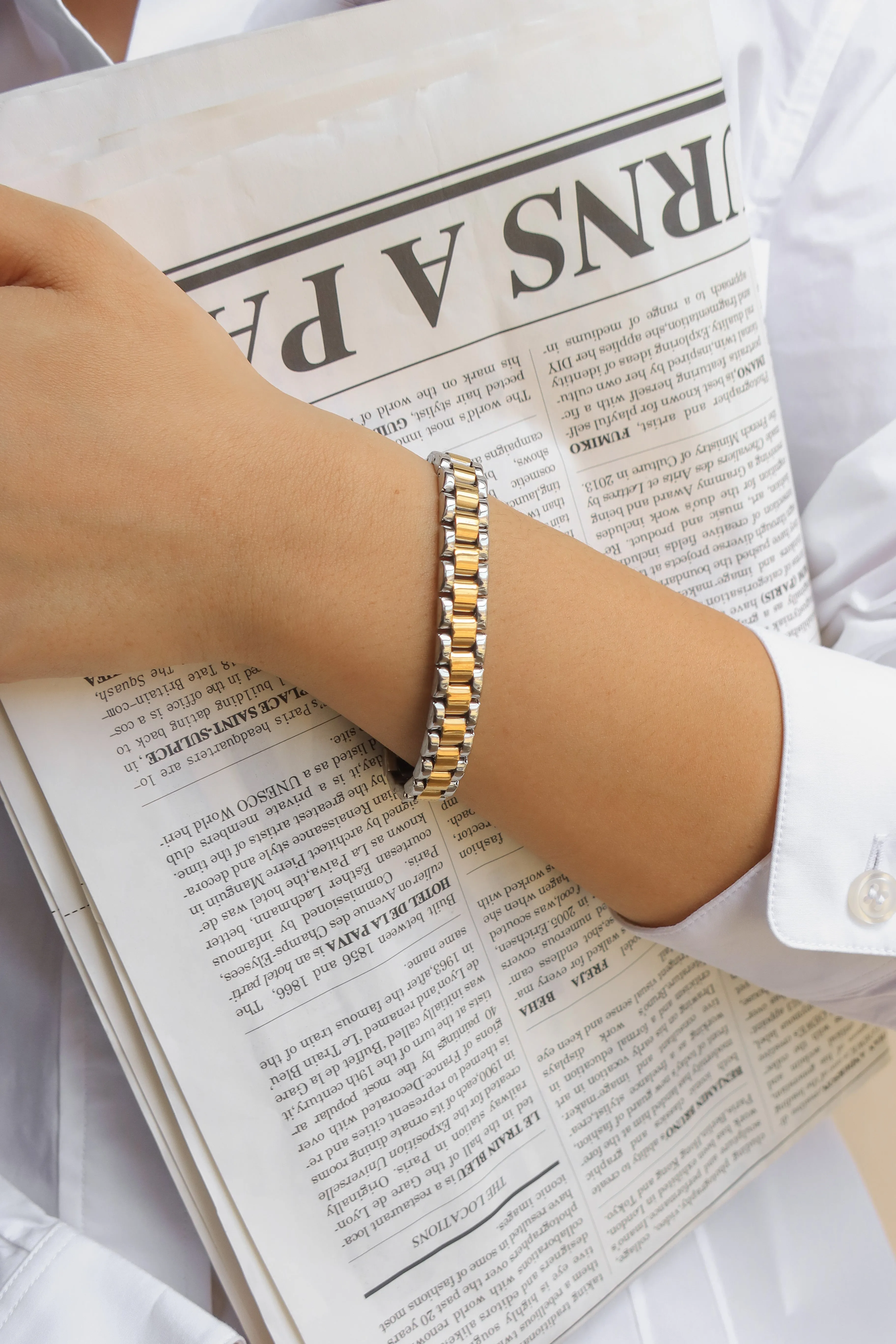 Lillian Two Tone Bracelet