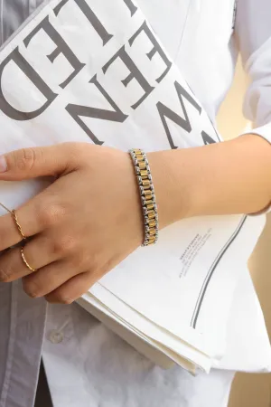 Lillian Two Tone Bracelet