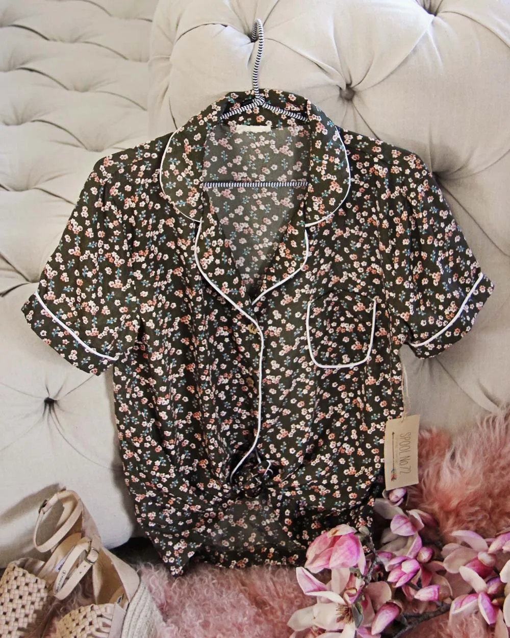 Lucy Retro Tie Shirt