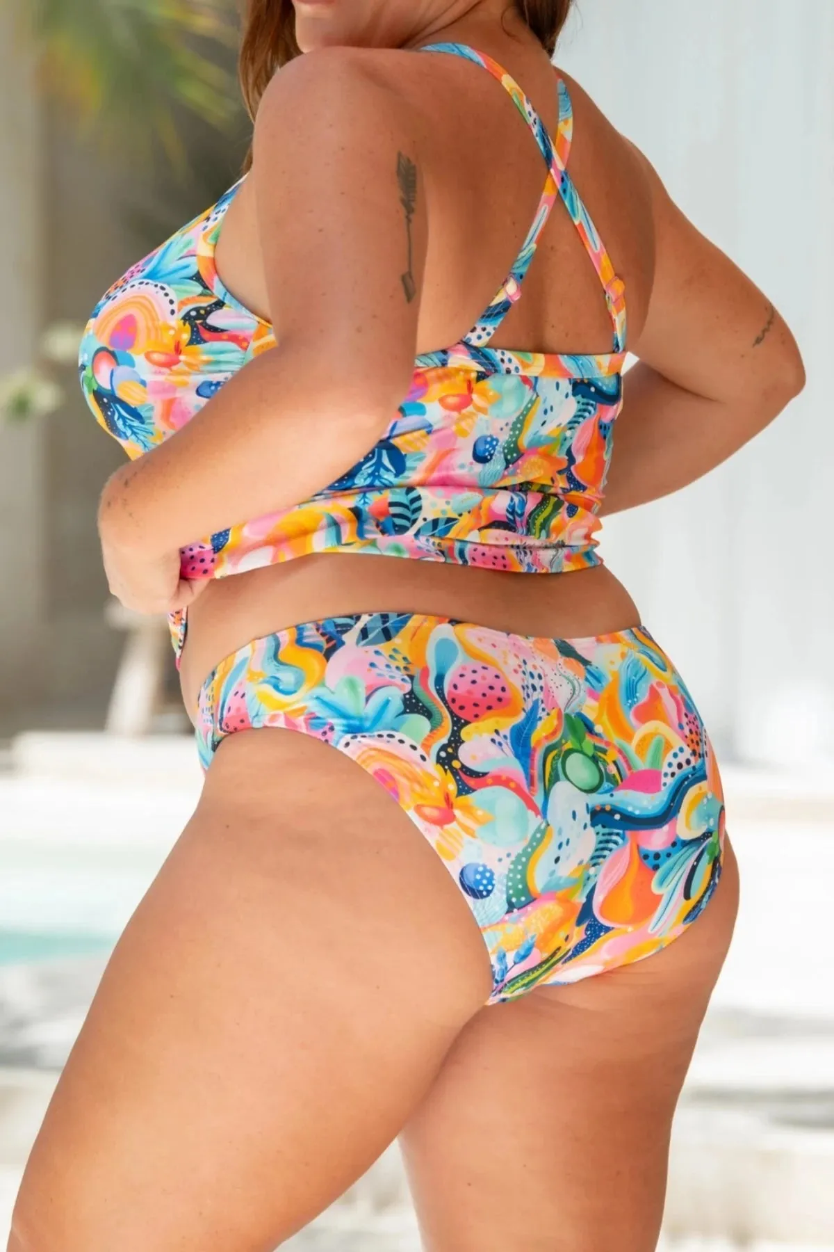 Luna 90s Bikini Bottom - Fruity Seabed
