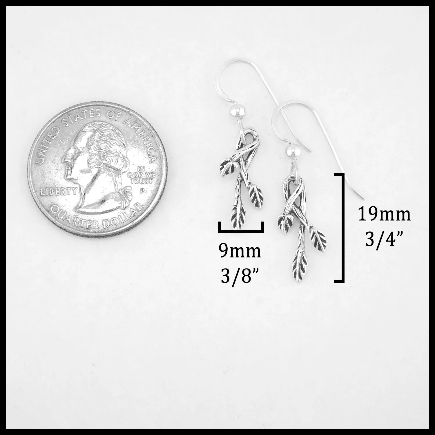 Madi's Leaf and Vine Drop Earrings