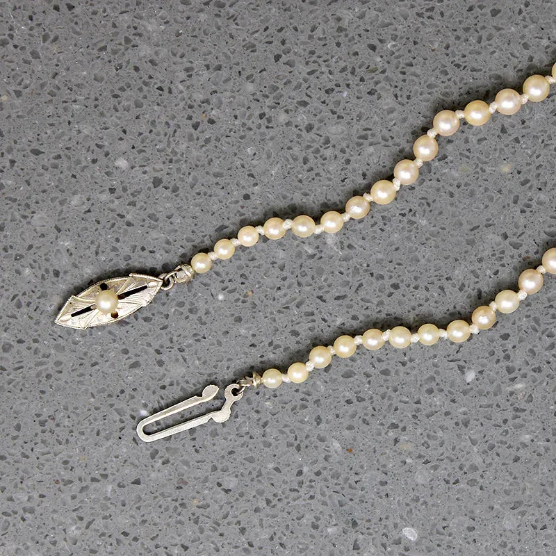 Matinee Length Graduated Cultured Pearl Necklace
