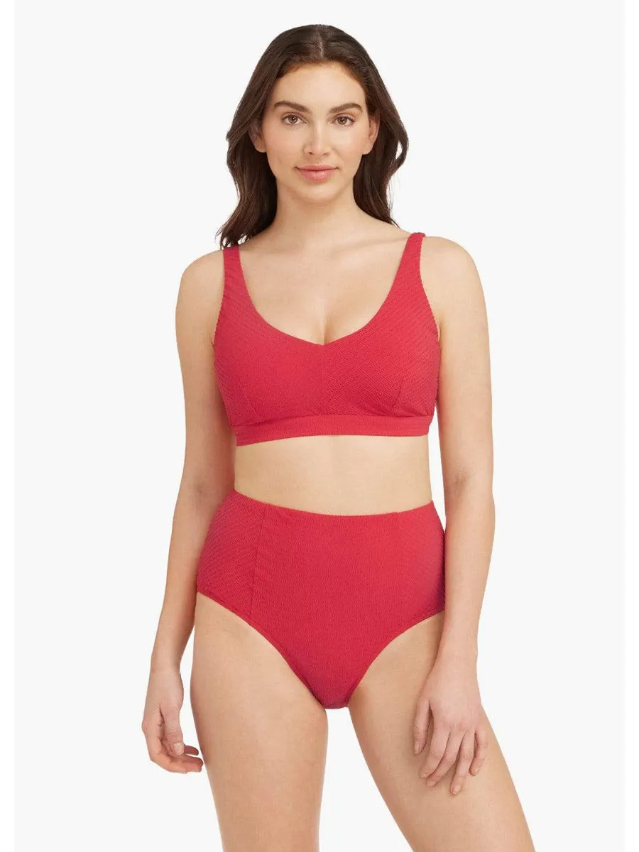 Messina High Waist Bottom In Red