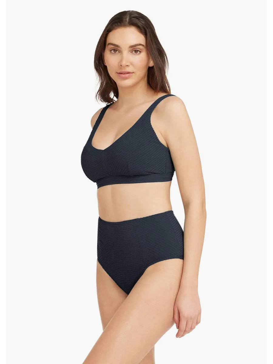 Messina High Waist Bottom In Storm Blue