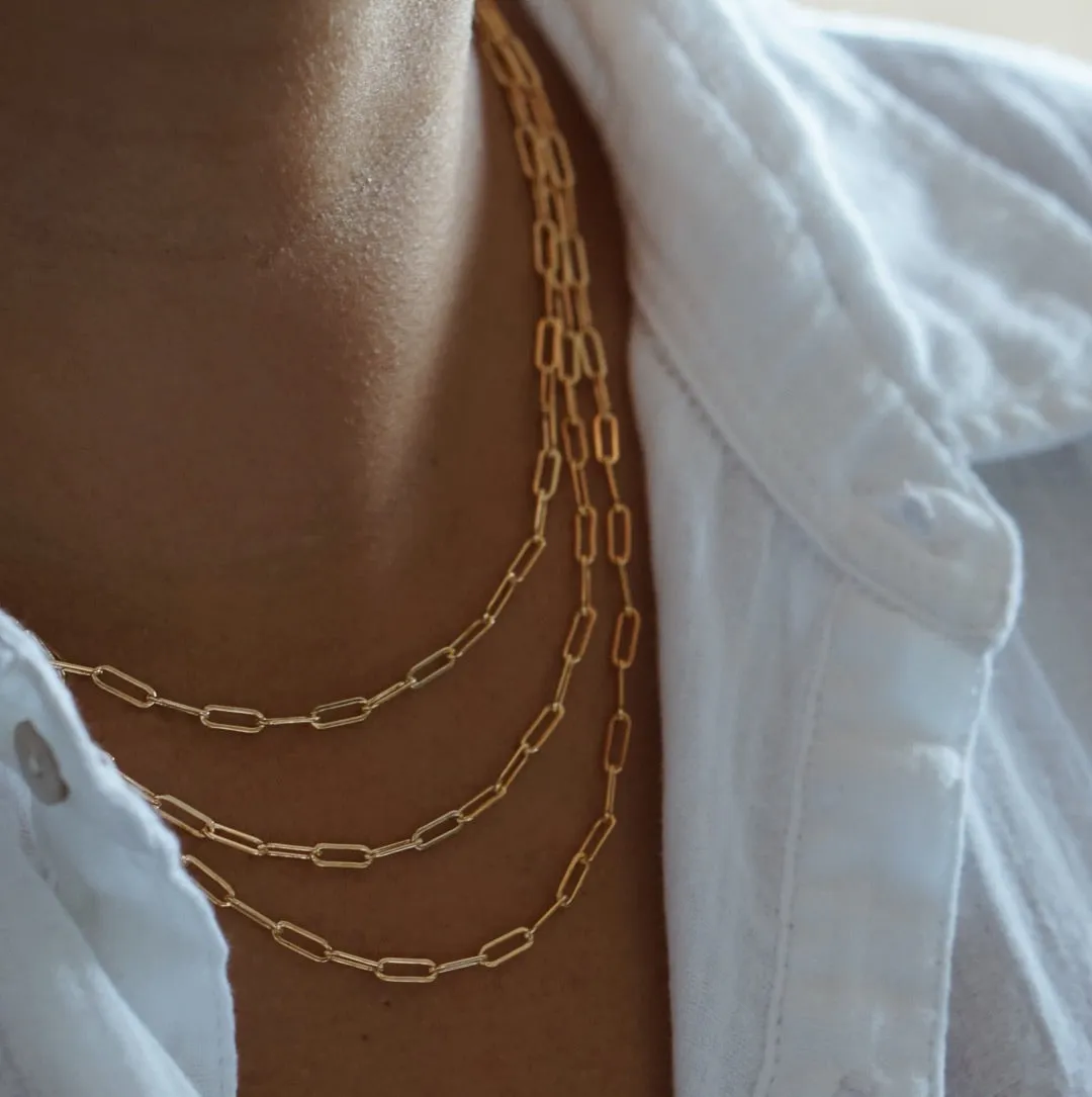 Mid Paperclip Chain Necklace