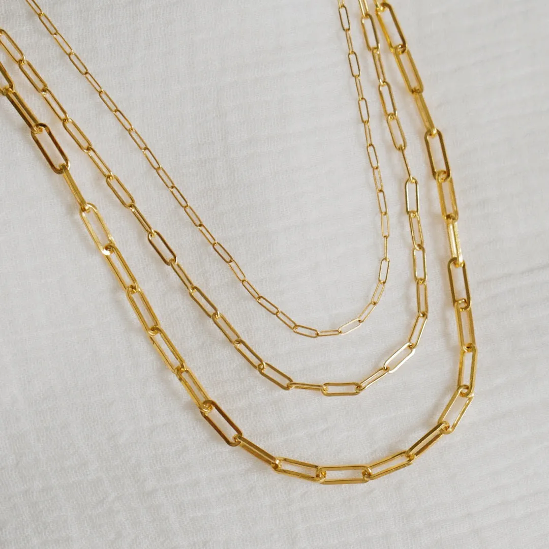Mid Paperclip Chain Necklace