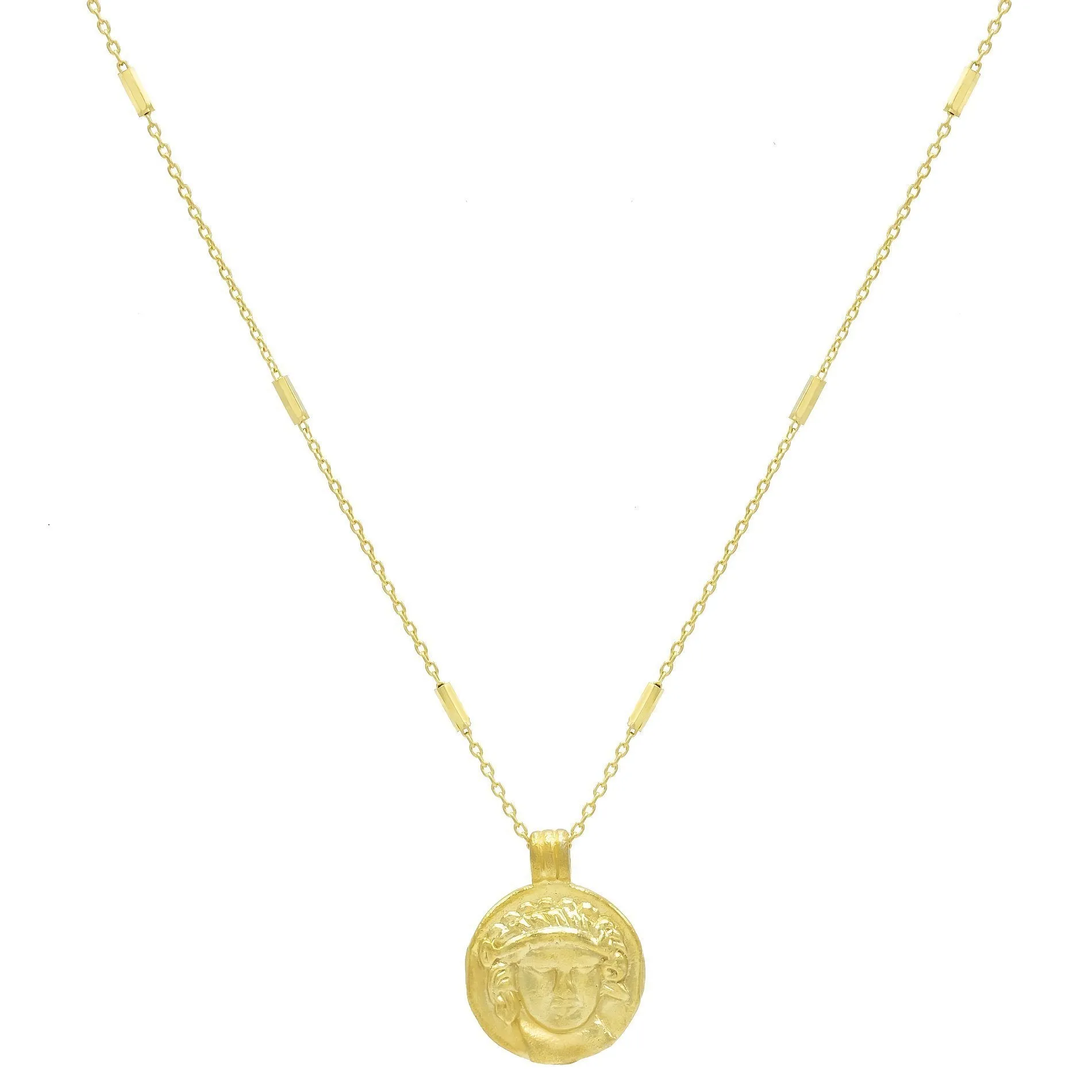 Mini Greek Coin Necklace