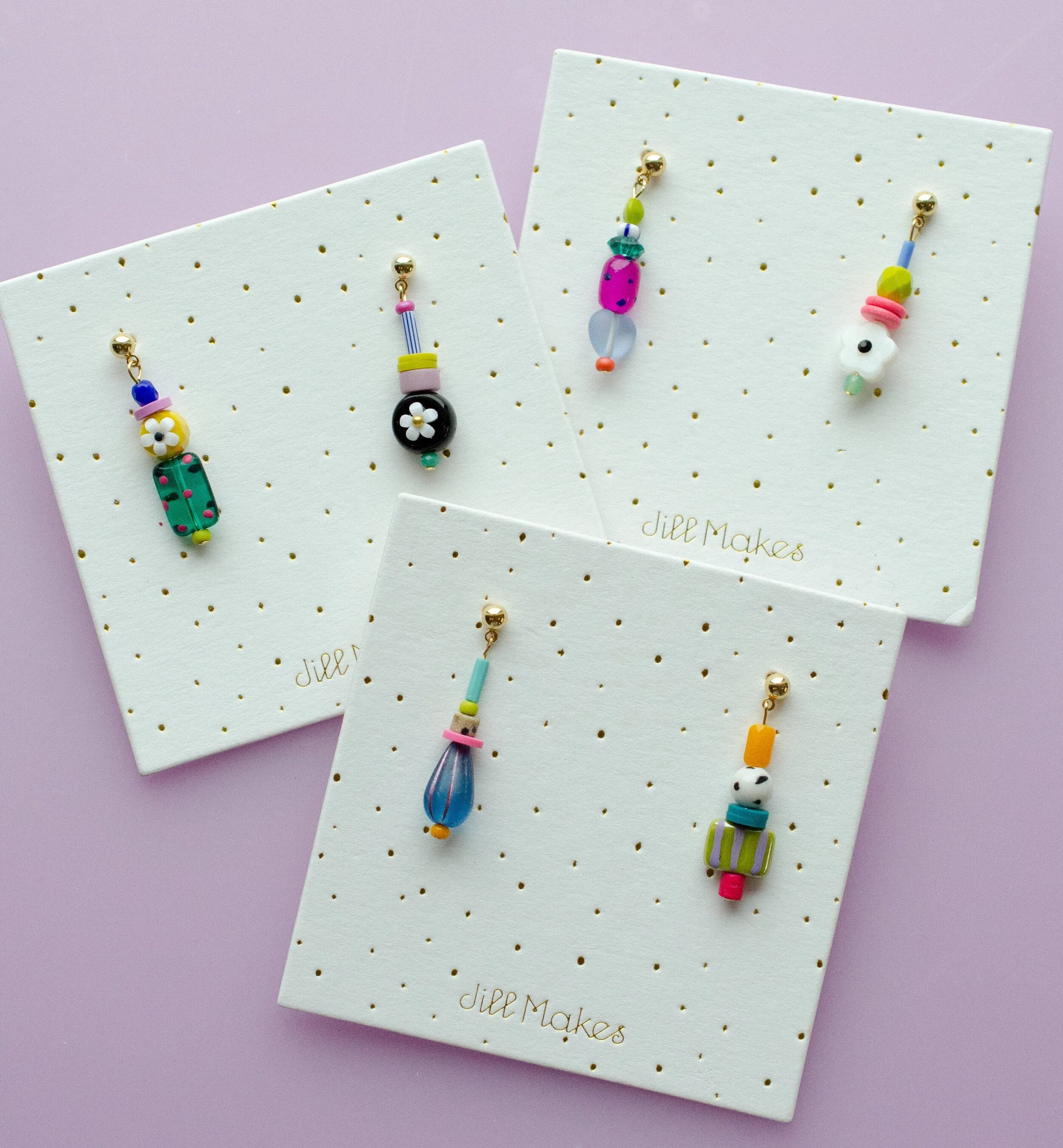 Mix Match Dangle Statement Earrings, colorful beaded earrings, colorful jewelry, gift for her, beaded earrings,mis match earrings