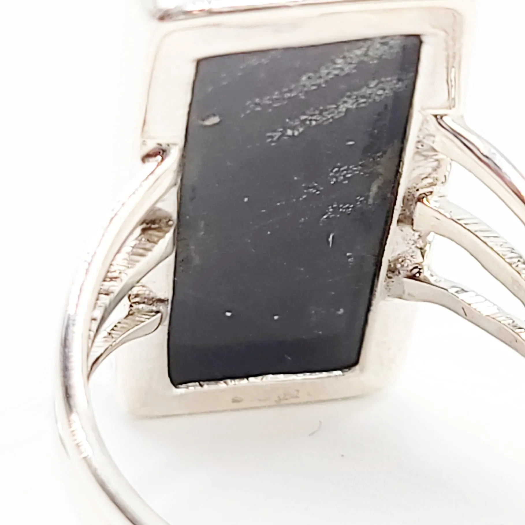 Mixed Butterfly Wing Ring Sterling Silver Band Size 8