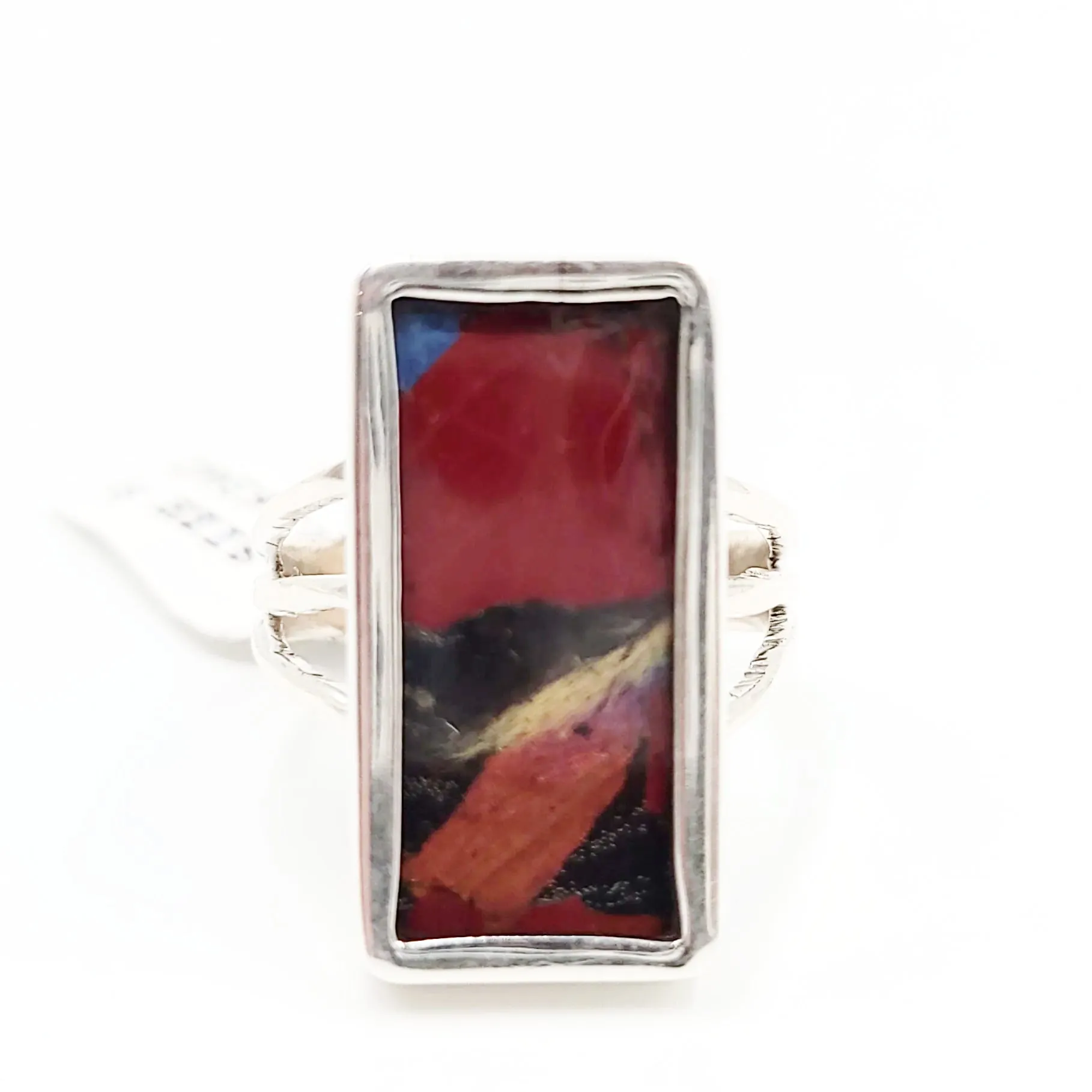 Mixed Butterfly Wing Ring Sterling Silver Band Size 8