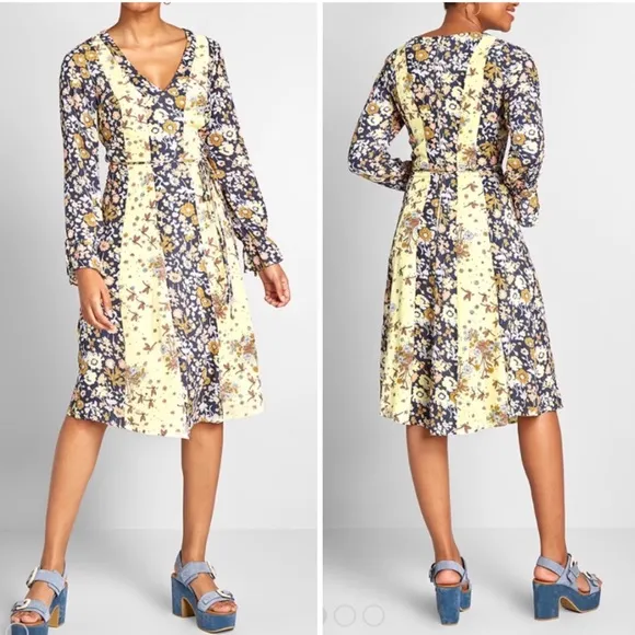 Modcloth Persona Midi Dress, sz 6