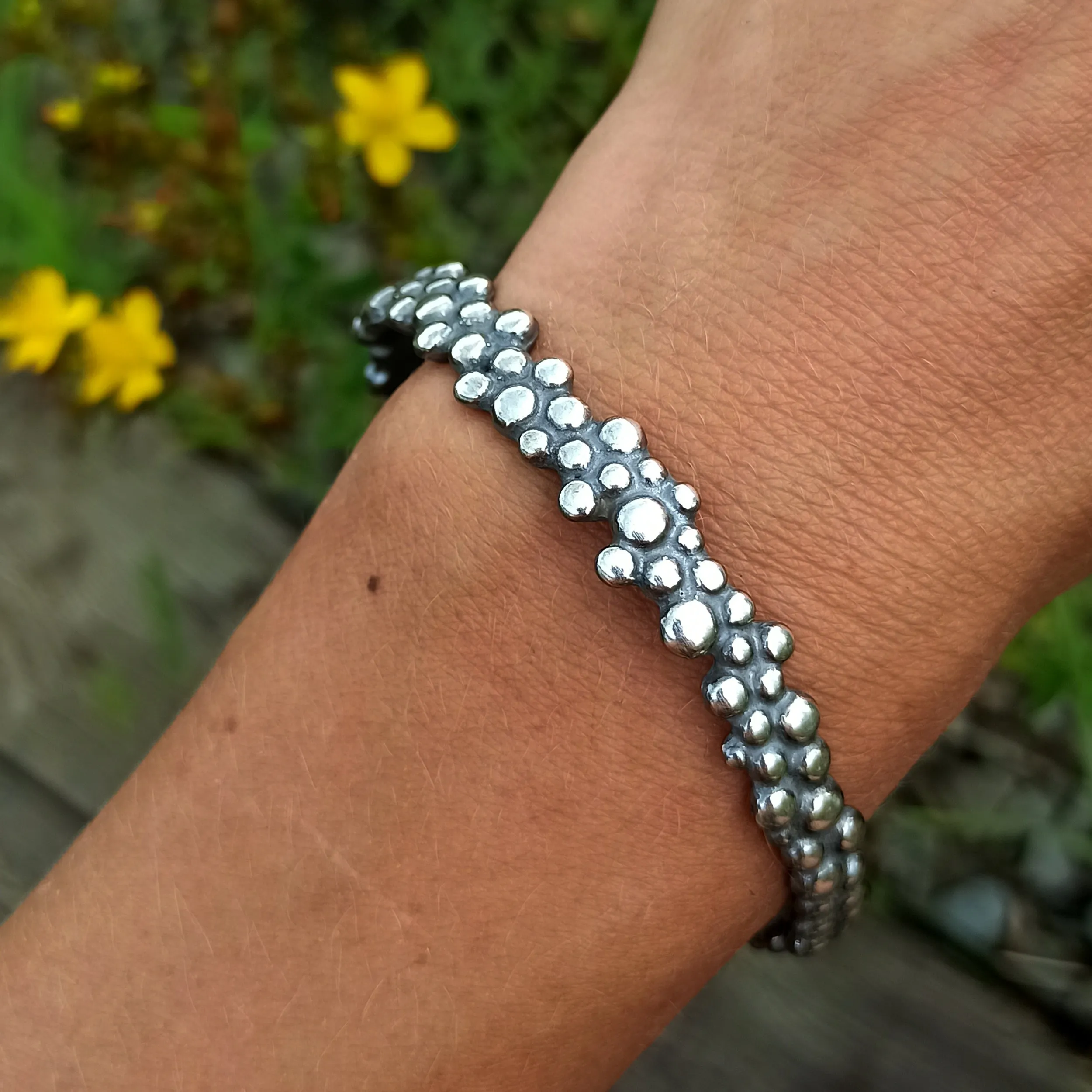 Molecular Bracelet Silver