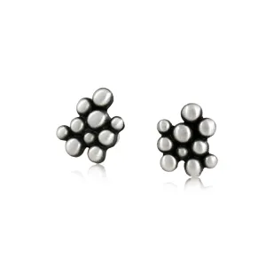 Molecular Earrings Silver