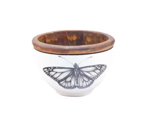 Monarch Butterfly Round Bowl