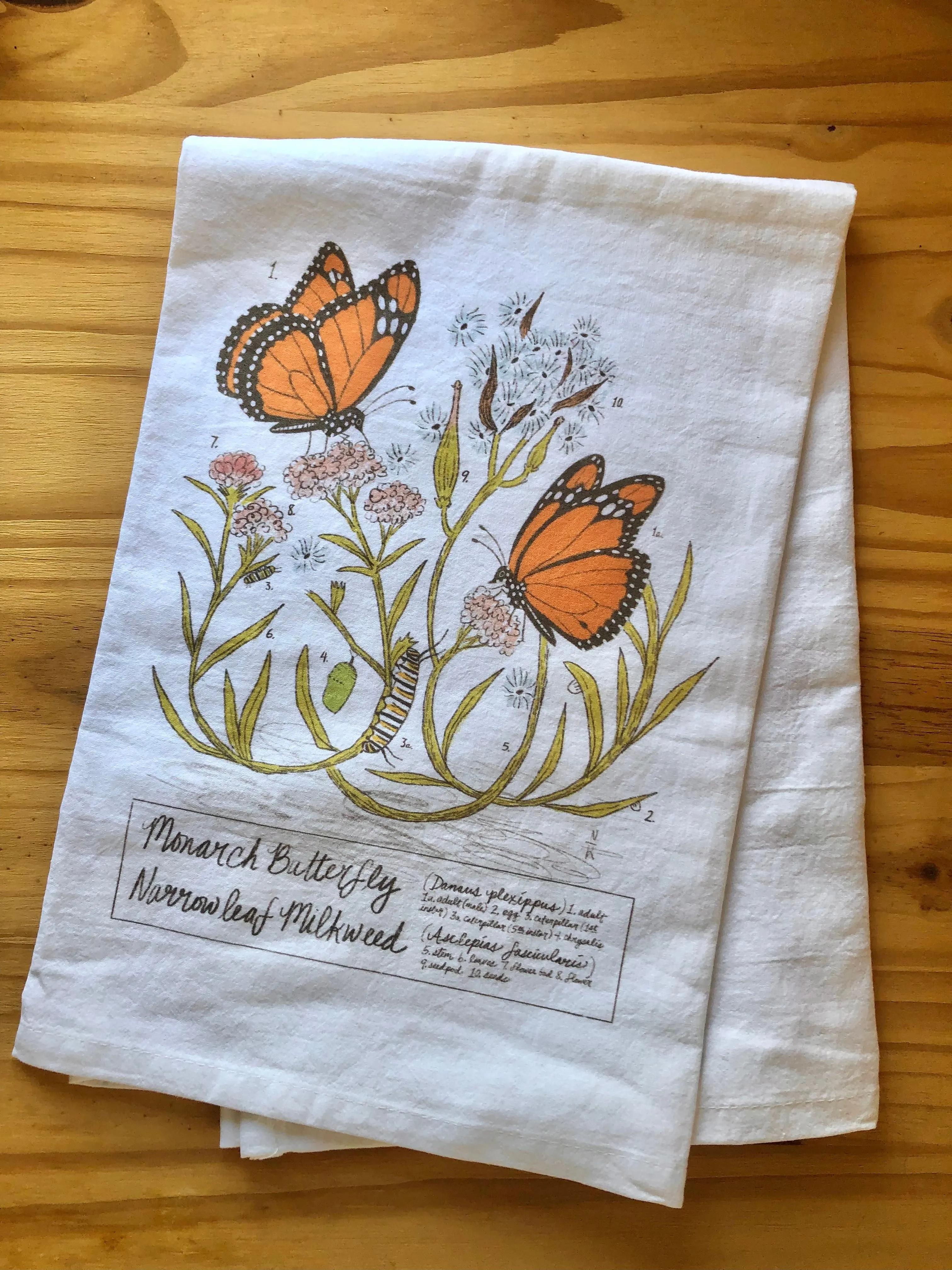 Monarch Butterfly Tea Towels