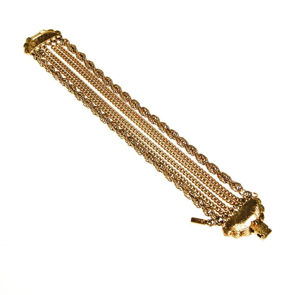 Monet Gold Multi Chain Bracelet