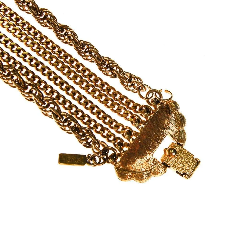 Monet Gold Multi Chain Bracelet