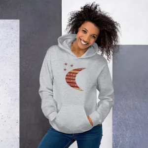 Moon African Print Unisex Hoodie